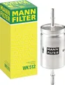 Kraftstofffilter MANN-FILTER WK 512 für Opel Seat Peugeot Fiat Alfa Romeo Lancia