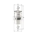 Kraftstofffilter MANN-FILTER WK 512 für CITROËN FIAT JAGUAR LADA OPEL PEUGEOT