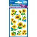 Zweckform Sticker 54103 Z-Design Deko Sticker, Sonnenblumen, 30 Aufkleber, 30 Stück