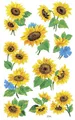 Schmucketikett Sonnenblumen, 10 St.