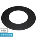 Rauchrohr / Ofenrohr 250mm - Wandrosette schwarz DN250 Rosette Kaminrohr Ofen
