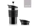 Bodum Besteck-Set Bodum Travel Press schwarz + free extra lid 350ml
