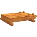 vidaXL Werkbankplatte mit Schraubstock 52x44x9,5 cm Massivholz Akazie 353786
