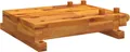 vidaXL Werkbankplatte mit Schraubstock 52x44x9,5 cm Massivholz Akazie