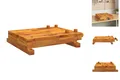 Werkbankplatte Mit Schraubstock 52x44x9,5 Cm Massivholz Akazie