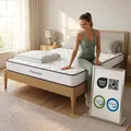 Arensberger LENA SPORT Taschenfederkernmatratze 160 x 200 cm | 21cm Sportmatratze H3 | Memoryschaum & Kaltschaum | Ergonomisch