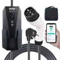 VEVOR Tragbares EV-Ladegerät mit LCD-Display 3,68 kW Ladegerät für Elektrofahrzeuge EV-Ladekabel Typ 2(IEC62196) CEE 7/7 Stecker 16A 1-Phasig EV-La