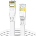 CAT 8 LAN Kabel 3m, Hochgeschwindigkeit 40Gbps 2000MHz Flaches Patchkabel, Gi...