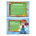 Einladungskarten (8 Stück) zur Einschulung Schule Einladung Karten "Physik"