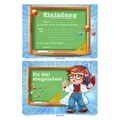 Einladungskarten (8 Stück) zur Einschulung Schule Einladung Karten "Physik"