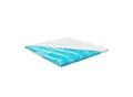 Juskys orthopädischer Topper 180 x 200 cm - 7 Zonen aus Memoryschaum 7 cm dick H2 - H3