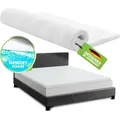 Orthopädischer Topper – 7 Zonen Matratzenschoner Aus Memoryschaum – Matratzenauflage 7 Cm Dick H2 Bis H3 Für Boxspringbett - 180 X 200 Cm - Juskys