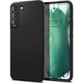 Schutzhülle Spigen Liquid Air für Galaxy S22, Schwarz Case Hülle Handyhülle