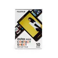 Fuji Instax Mini Contact Sheet 10 Blatt schwarzer retro Rahmen