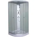 Sanotechnik Komplettduschkabine Punto 215 cm x 90 cm x 90 cm Weiß