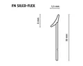 Dichtprofil silco-flex weiß Länge: 4200 mm