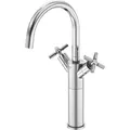 Steinberg Serie 250 Waschtischarmatur, hoch, schwenkbar, Zweigriff, mit Ablaufgarnitur, Ausladung 155mm, 2501550