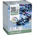 Led Lichterkette Bunt Mit 8 Leuchtfunktionen - 200 Led Auf 4m - Weihnachts Beleuchtung Mit Speicherchip - Garten Advent Winter Deko Licht Für Innen Und Außen