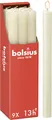 Bolsius Rustik Stabkerzen Elfenbein 9 Stk 27x2.3cm 13h Brenndauer Pflanzenwachs