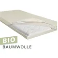 Encasing Bio Cotton Softsan, Milbenschutzbezug für Boxspring Topper beige 90 cm x 200 cm x 8 cm