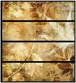 Wallario Aufkleber Möbelfolie Ikea Malm 4 Schub Herbstlaub Blatt Herbst braun