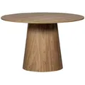 Esstisch Maan aus Holz, modern rundes Design, natur, Ø 120 cm, für 4–5 Personen