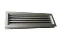 Häusler Onlinehandel GmbH Lüftungsgitter Lüftungsgitter LG-4010 DORAA Lamellengitter Alu 435 x 135 mm, Doppelrahmen-Lamellengitter