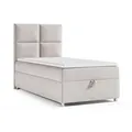 Best For Home Boxbett, Creme, Textil, Rechteckig, 100x200 cm, Schlafzimmer, Betten, Boxspringbetten