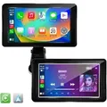 Technaxx TX-320, Schwarz, 17,8 cm (7"), 802.11b, 802.11g, Wi-Fi 4 (802.11n), Wi-Fi 5 (802.11ac), 5 GHz, 10 m, 87,5 - 108 MHz - Schwarz