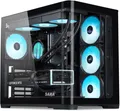 SAMA V60 Mid Tower PC-Gehäuse, Geschwungene Glasfront, 7×120mm ARGB PWM Lüfter