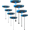 Sechskant-Schraubendreher-Satz, 8-teilig schwarz/blau, 2mm - 10mm