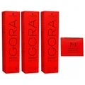 Schwarzkopf Igora Royal 3 x 60 ml 7-1 Mittelblond Cendre Haarfarbe Cremefarbe Se