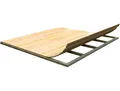 Gartenhaus-Fußboden WEKA, beige (natur), B:250cm H:0,16cm T:250cm, Massivholz, Gartenhaus-Fußböden, für Gartenhäuser