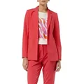 Comma Jackenblazer aus einem elastischen Viskosemix und mit Knopfleiste rot 44