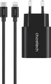 Choetech PD20W Typ-C-Wandladegerät + MFI Typ-C zu Blitz-Kabel