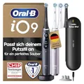 Oral-B iO Series 9 Elektrische Zahnbürste, Doppelpack mit 4 Aufsteckbürsten, Schwarz/Rosa - Electric Toothbrush, CHIP Testsieger (11/25), Inkl.7 Modi für Zahnpflege, Designed by Braun