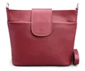 Brise Art Umhängetasche Damen Echtes Leder ELLIE Handgemachte Crossbody Bag mit Ledergurt 6 Fächer Wasserdichte Schultertasche Made in Italy (Bordeaux - 1)