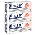 Biocarn Sirup 3 x 50 ml bei Carnitinmangel - Stärkung des Herzens & der Skelettmuskeln - beugt Muskelschwäche & Muskelschwund vor - L-Carnitin