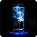 PRECORN 1x LED Untersetzer Bierdeckel Leuchtend f Getränke Gläser Flaschen Party