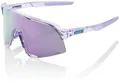 100% S3 Sport Performance Fahrrad-Sonnenbrille, poliert, durchscheinend, Lavendel, verspiegelte Gläser