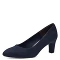 Tamaris Damen Pumps mit Blockabsatz, Navy, 40 EU