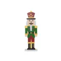 Star Trading  Bunter LED Nussknacker ,Nutcracker' aus Holz, Batterien + Timer, w