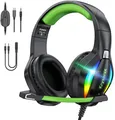 PG1 RGB Gaming Headset für PS4, PS5, PC, Xbox,Switch, Kabel Gaming Kopfhörer m
