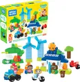 MEGA HCG36 Bloks Grüne Stadt Bauen & Lernen Öko-Haus-Bausatz, 92 große Bausteine