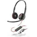 Poly Blackwire 3220 USB-C Stereo-Headset + USB-C/A-Adapter