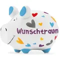 Spardose Wunschtraum 12,5 x 9 cm Keramik Bunt