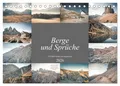 Berge und Sprüche zur Motivation und Inspiration (Tischkalender 2026 DIN A5...