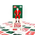 ATM Gaming Quickstop - Weihnachtsedition - Das Buchstaben-Duell - Kartenspiel für Jugendliche und Erwachsene - Schnell und Verrückt - 2 bis 7 Spieler - Kartenspiel ab 10 Jahren - Familienspiel