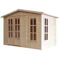 Timbela Gartenhaus Holz M334FB 6,03 m² ohne Dachziegel Natur mit Boden