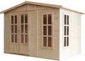 Gartenhaus Holz 6 m2 - H232 x 332 x 222 cm - Gerätehaus Holz Garten-Studio – Holzhaus Office im Garten - TIMBELA M334FB